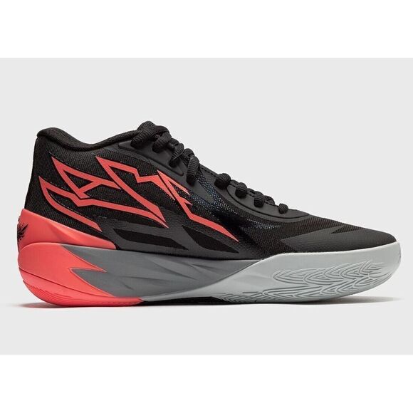Puma LaMelo Ball MB.02 378287-01 Men\'s Black/Sunset Glow Basketball Shoe Size 13 main image 4